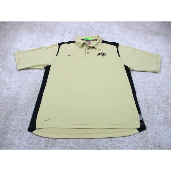 Colorado Buffaloes Nike Team Polo Shirt Mens Medium CU Boulder Football - Picture 1 of 15